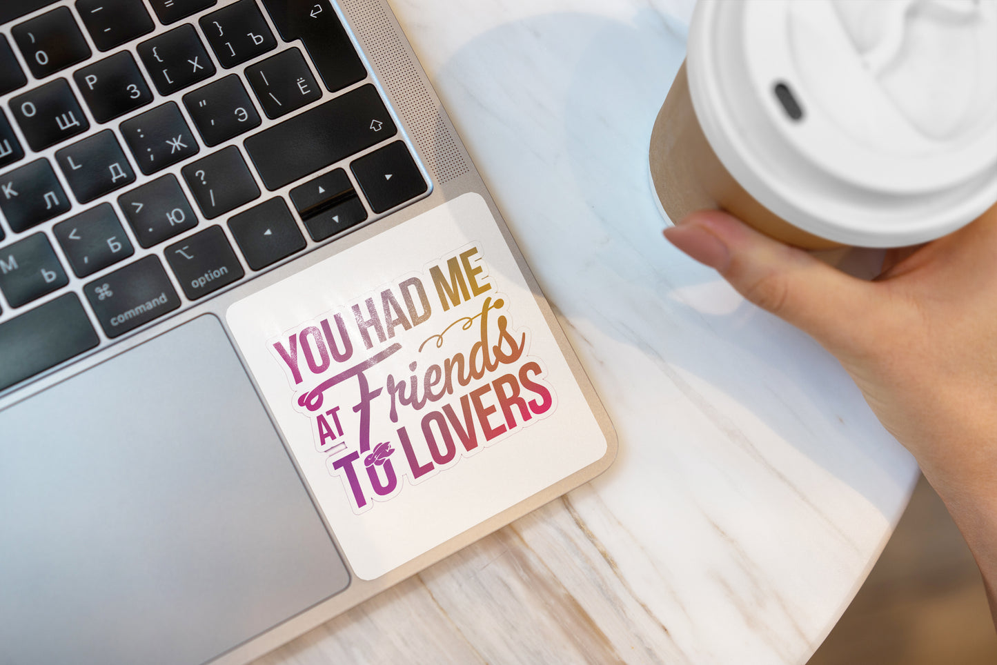 You Had Me at Friends to Lovers Sticker Pack (Set of 3), Romance Bookish Sticker, Book Lover Gift, Cute Vinyl Decal, Funny Romantic Sticker