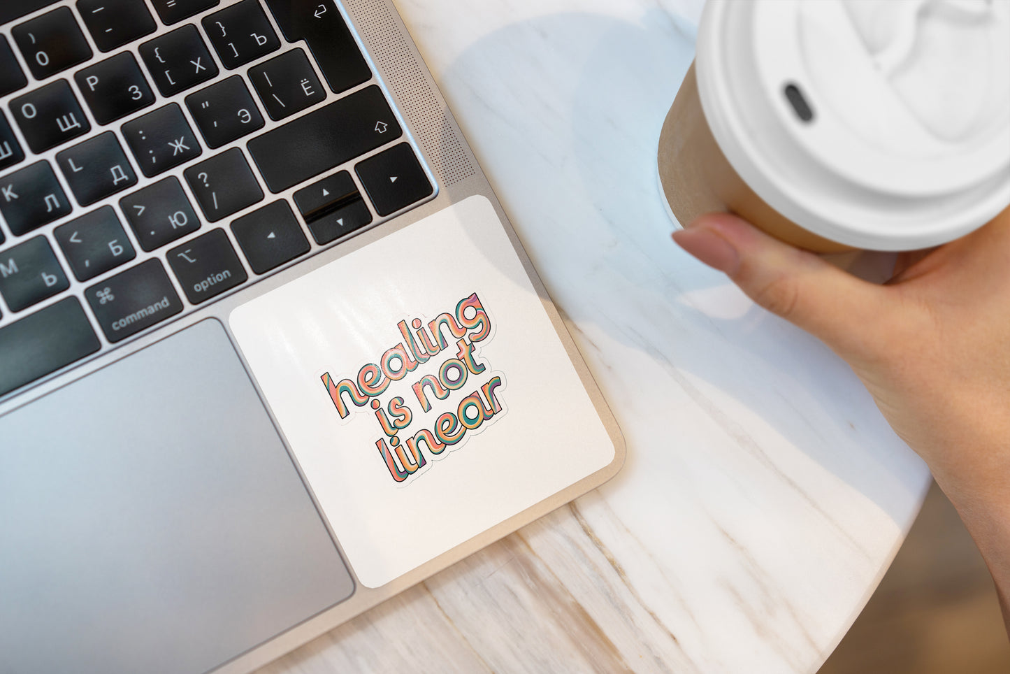 Healing is Not Linear Sticker Pack (Set of 3), Mental Health Sticker, Inspirational Vinyl Decal, Self-Care Sticker, Encouragement Gift, Laptop Sticker
