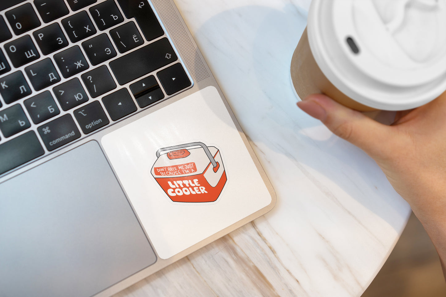 Little Cooler Sticker Pack (Set of 3), Funny Pun Sticker, Retro Cooler Decal, Cute Vinyl Sticker, Camping Humor, Outdoor Lover Gift, Laptop Sticker