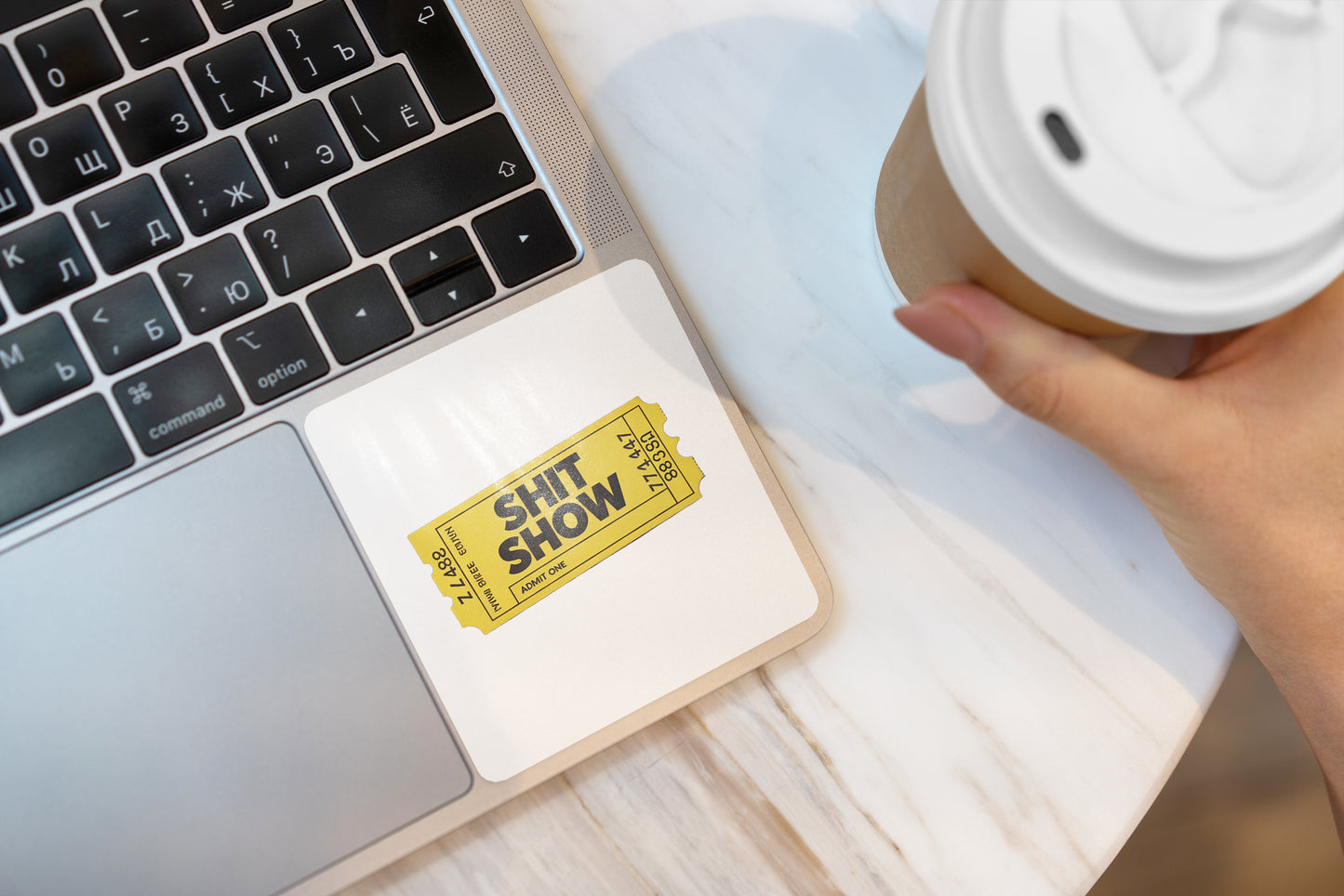 Shit Show Ticket Sticker Pack (Set of 3), Funny Event Ticket Sticker, Sarcastic Humor Sticker, Vinyl Decal, Laptop Sticker, Gag Gift
