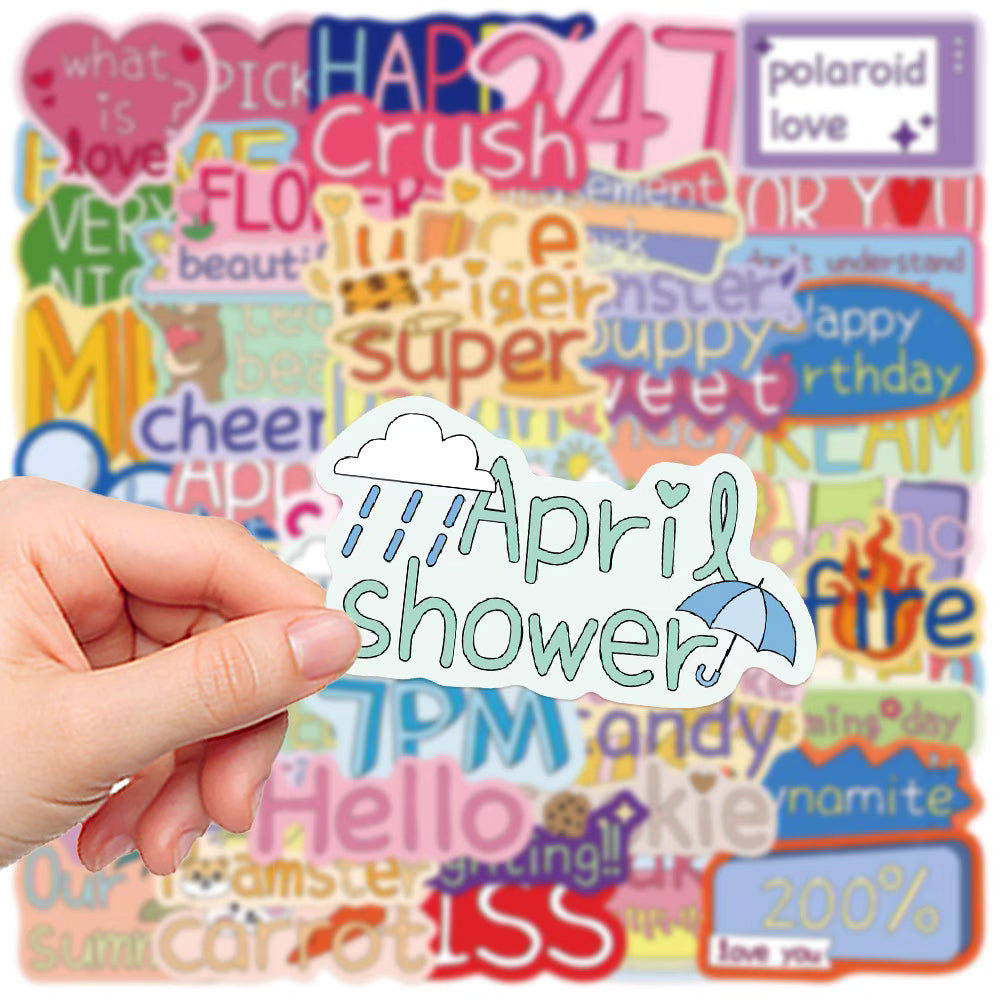 55 Vibrant and Playful Stickers for Creative DIY and Decoration – Perfect for All Surfaces!