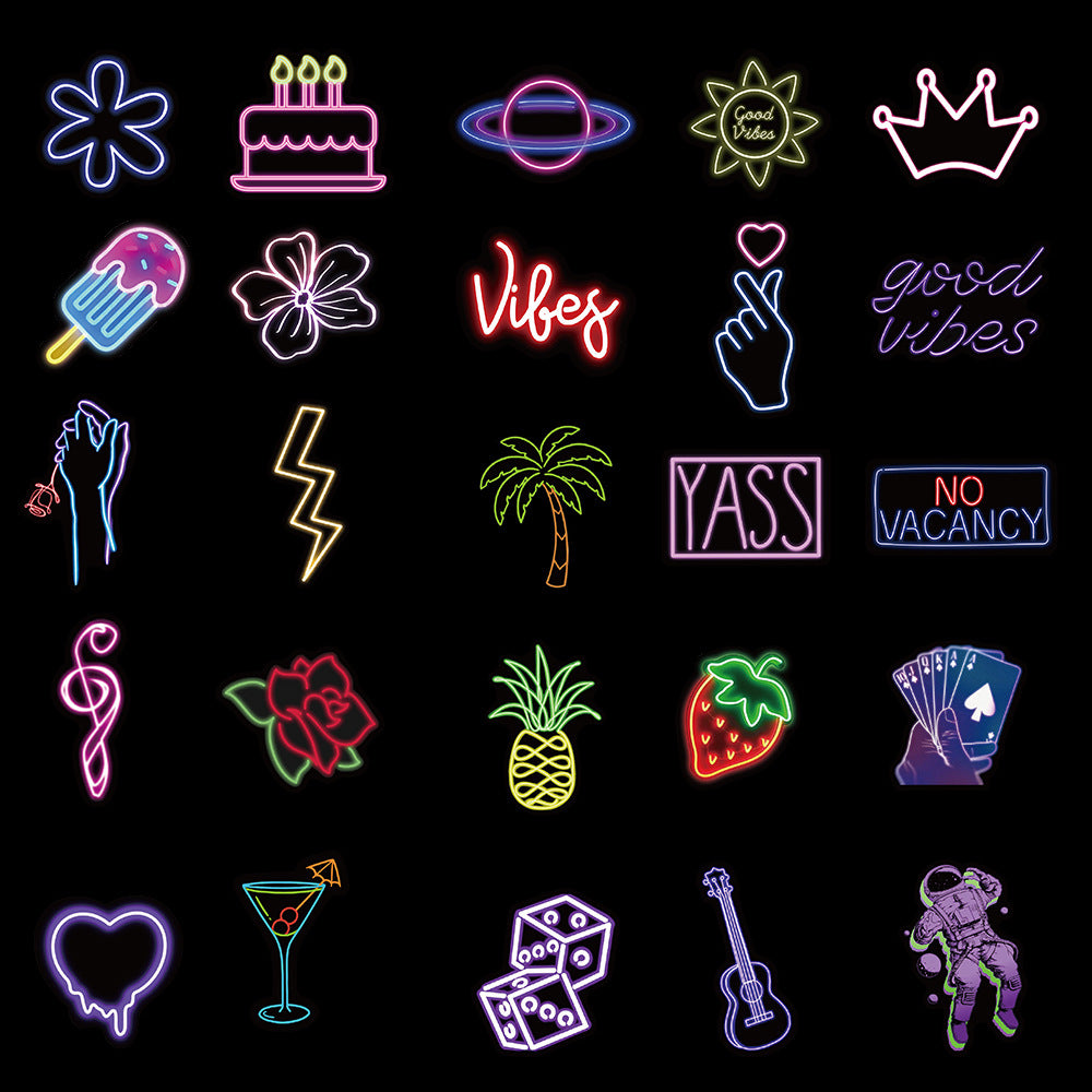 Colorful Neon Stickers