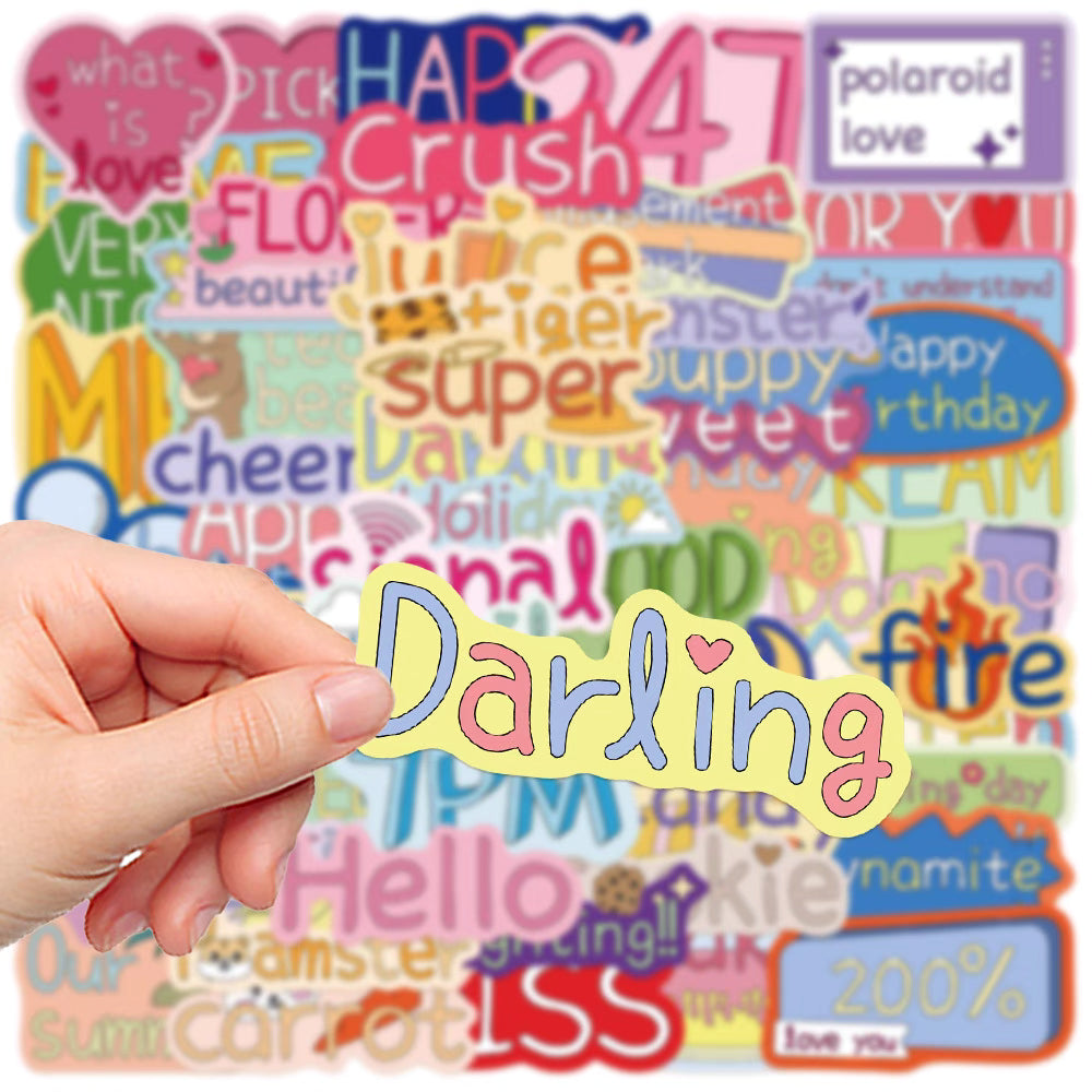 55 Vibrant and Playful Stickers for Creative DIY and Decoration – Perfect for All Surfaces!