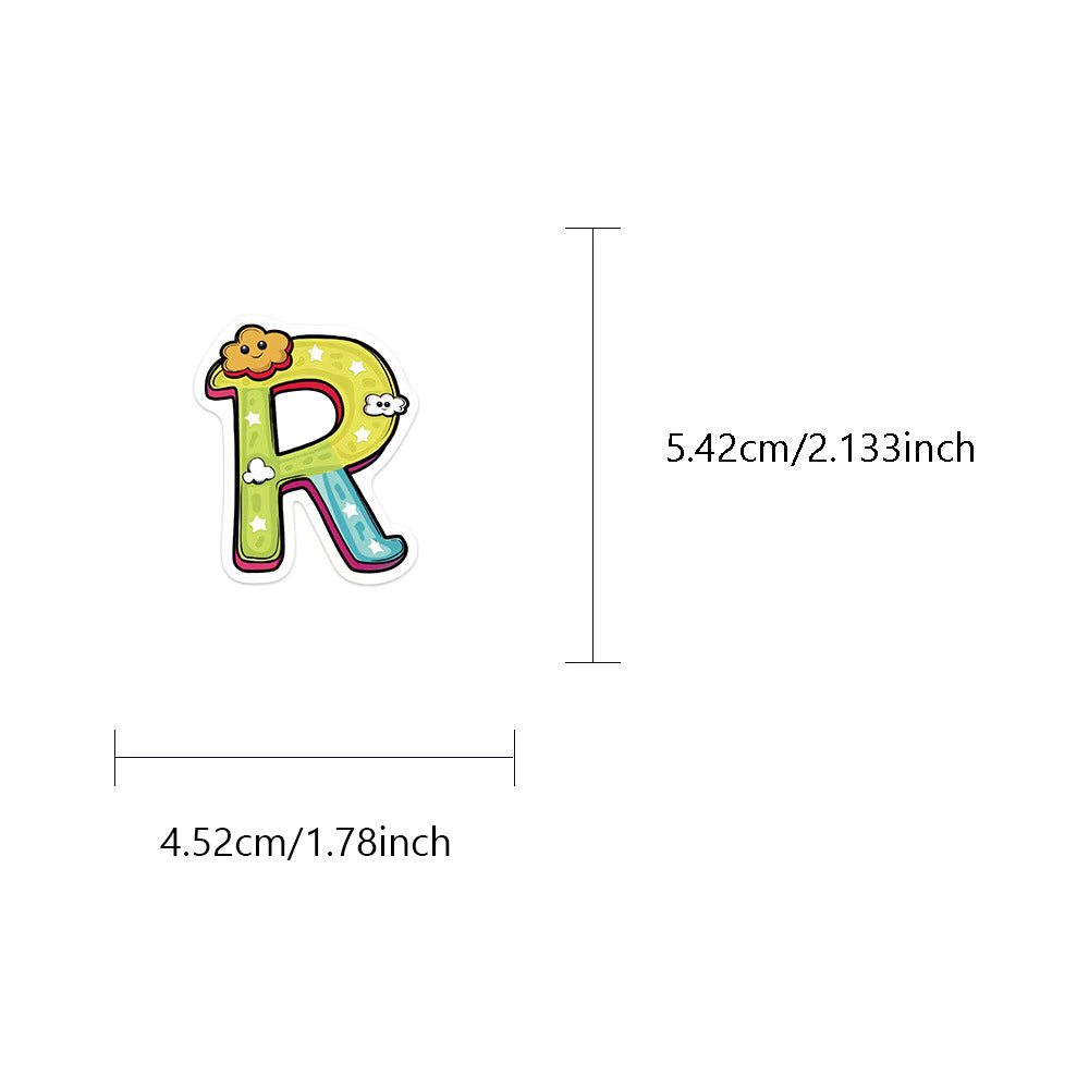 50 Minimalist Alphabet and Number Stickers – Transparent Designs for Creative DIY Projects