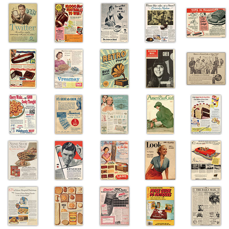 Vintage Poster Stickers