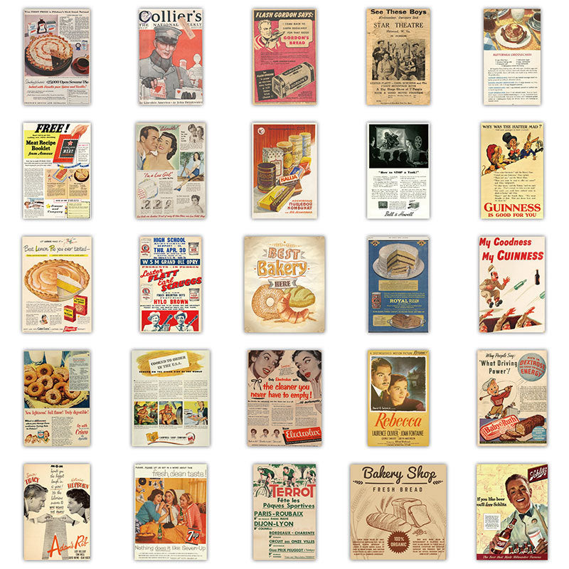 Vintage Poster Stickers