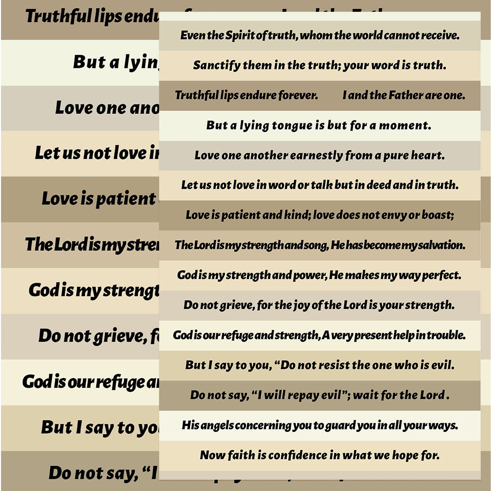 English Bible Verse Stickers 8 Sheets