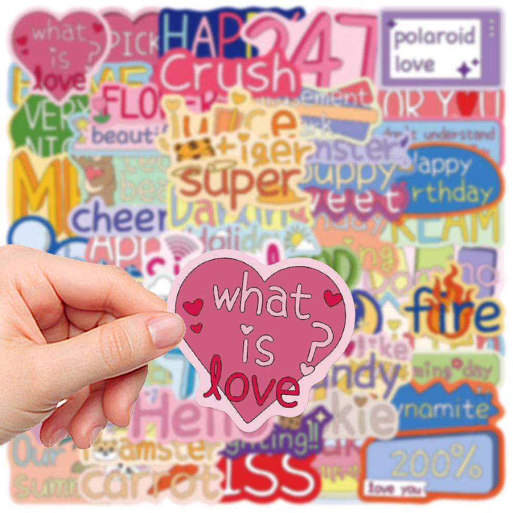 55 Vibrant and Playful Stickers for Creative DIY and Decoration – Perfect for All Surfaces!