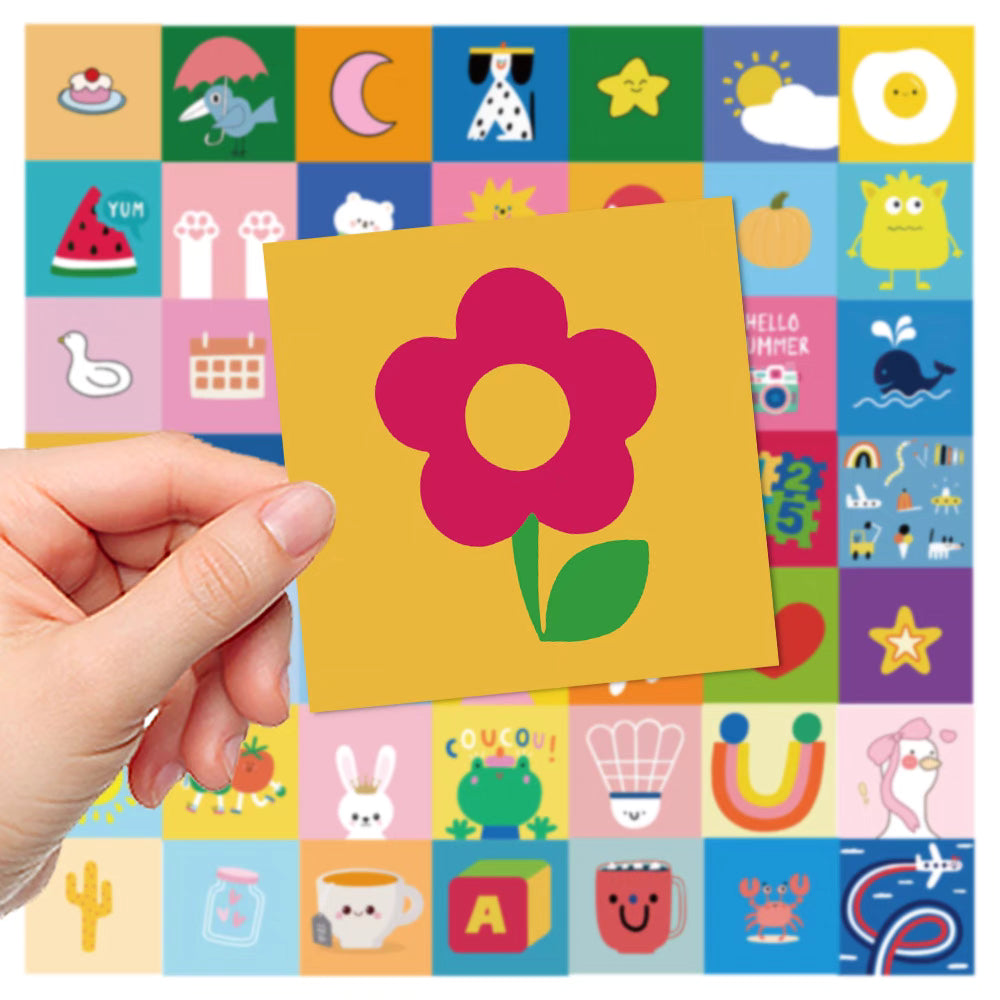 56 Minimalist Cartoon Stickers – Waterproof Designs for DIY and Decoration
