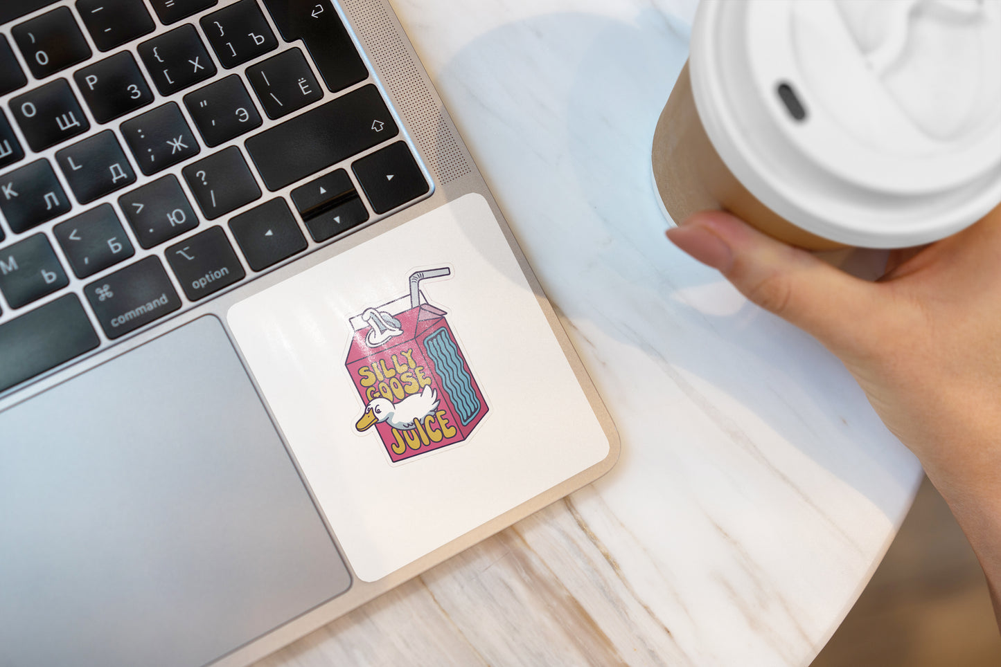 Silly Goose Juice Sticker Pack (Set of 3), Funny Goose Sticker, Whimsical Vinyl Decal, Cute Cartoon Animal Sticker, Laptop Sticker, Humor Gift